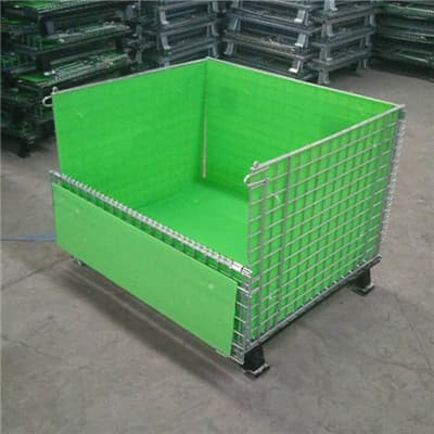 folding wire cage with wheels